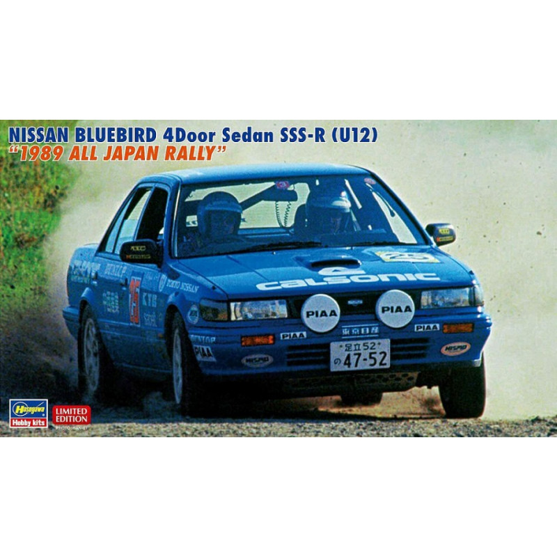 1:24Hasegawa Nissan Blubird 4DOOR Sedan Sss r (U12) ALL Japan Rally KIT