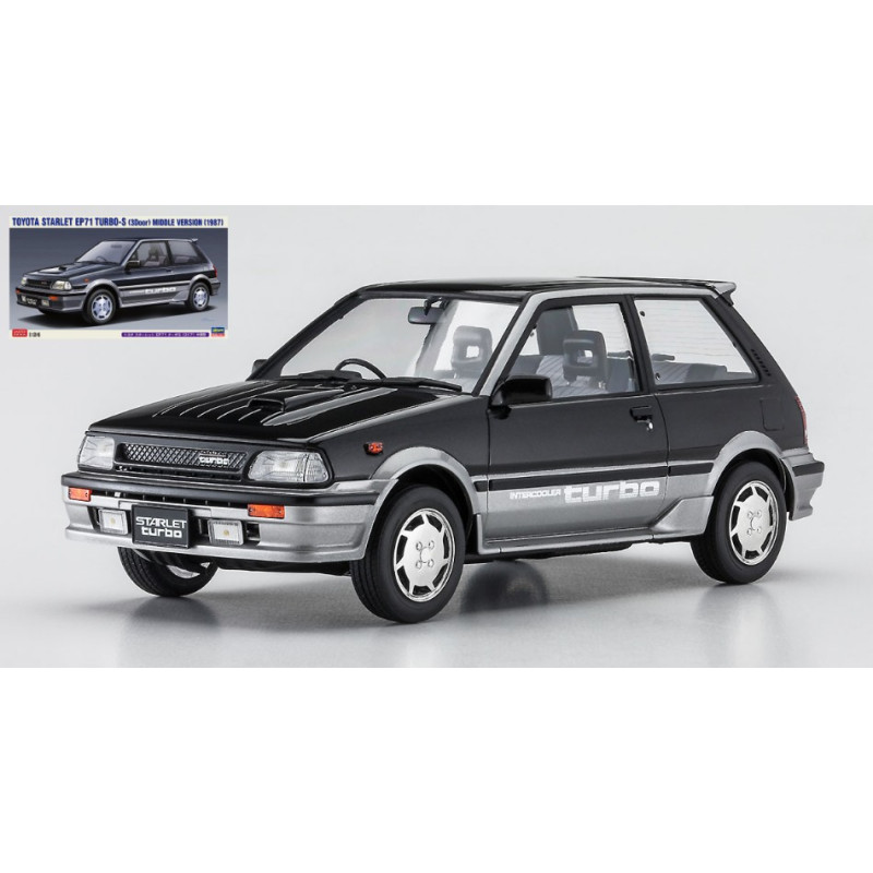 1:24Hasegawa Toyota Starlet EP71 Turbo s KIT