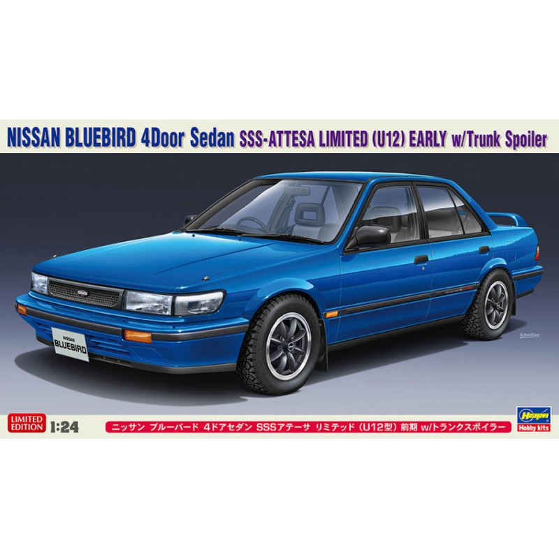 1:24Hasegawa Nissan Blubird 4DOOR Sedan KIT