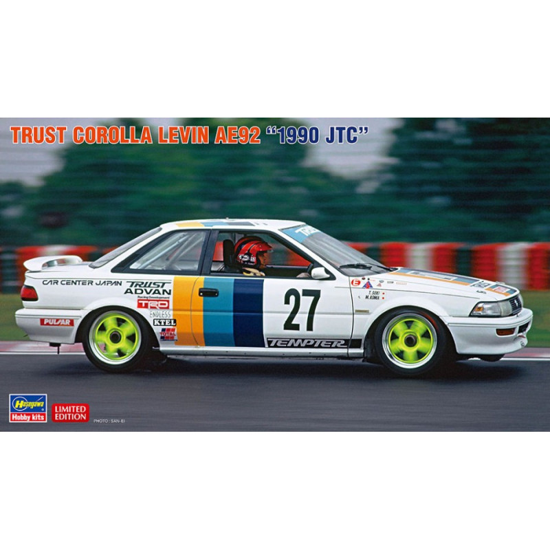 1:24Hasegawa Trust Corolla Levin AE92 N27 JTC 1990 KIT