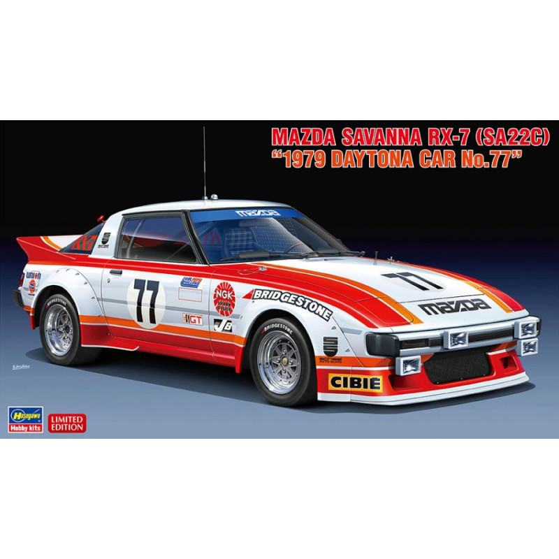 1:24Hasegawa Mazda Savanna RX 7 A22C 1979 Daytona N77 KIT