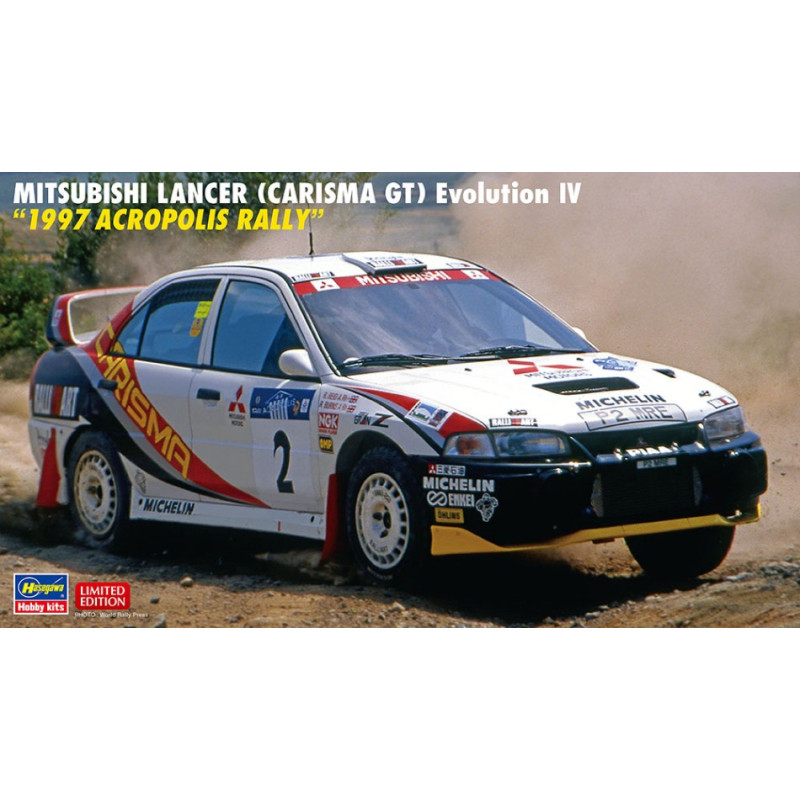 1:24Hasegawa Mitsubishi Lancer Carisma GT EVO IV 1997 Acropolis Rally  KIT