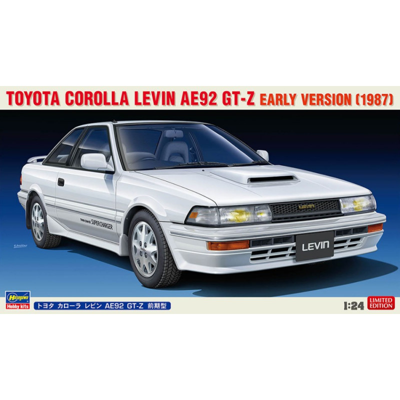 1:24Hasegawa Toyota Corolla Levin AE92 Gt z Early Version KIT