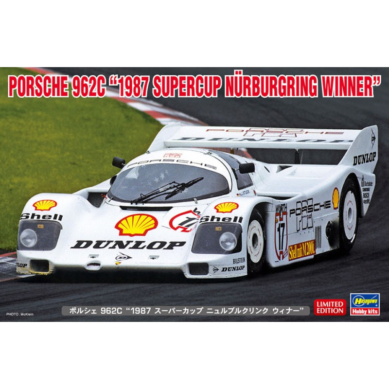 1:24Hasegawa Porsche 962C 1987 Supercup Nurburgring Winner   KIT