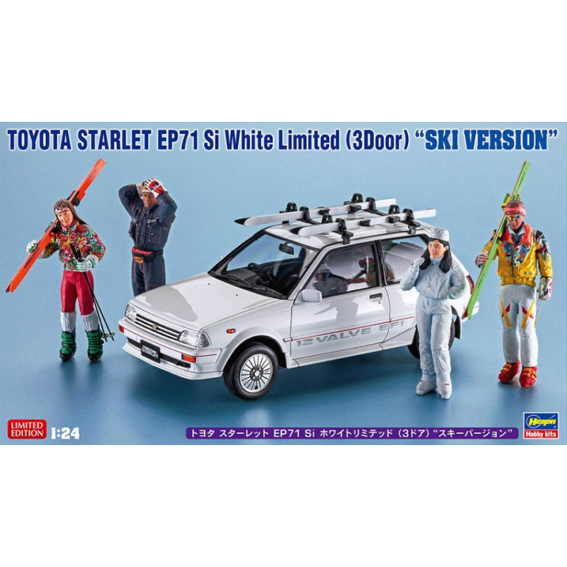 1:24Hasegawa Toyota Starlet EP71 SI 3 Doors SKI Version KIT