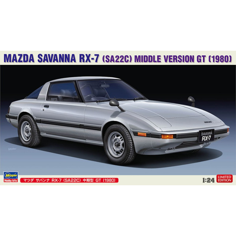 1:24Hasegawa Mazda Savanna RX 7 SA 22C 1980 KIT