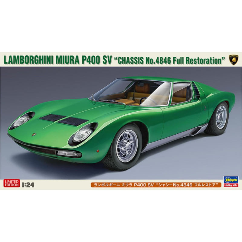 1:24Hasegawa Lamborghini Miura P400 SV Chassis 4846 KIT