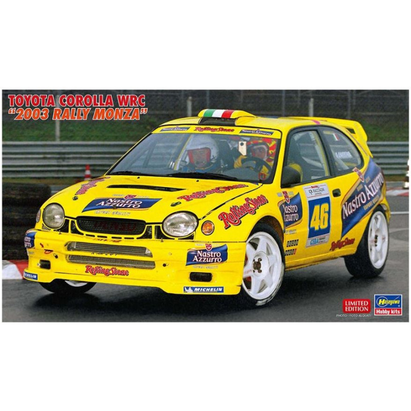 1:24Hasegawa Toyota Corolla WRC 2003 Rally Monza Valentino Rossi   Cassina KIT