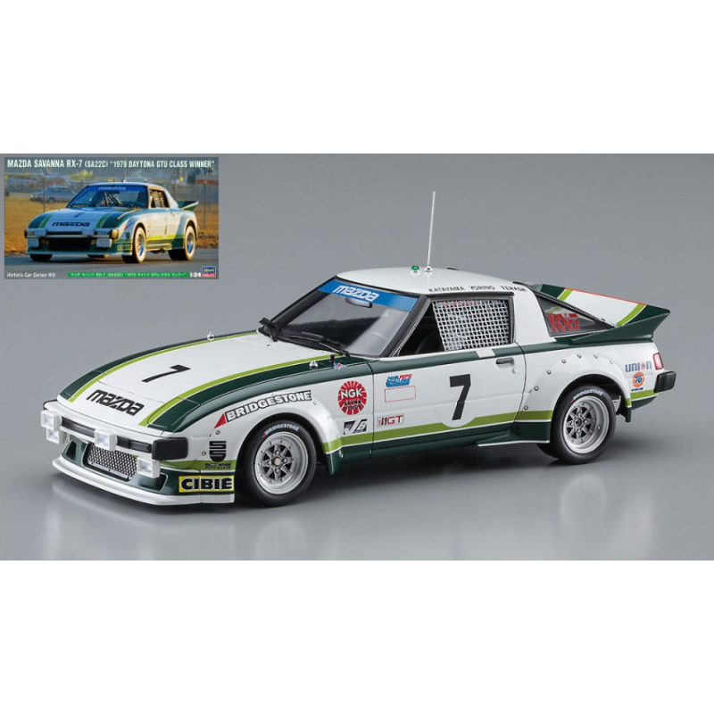 1:24Hasegawa Mazda Savanna RX 7 (SA22C) 1979 Daytona GTU Class Winner KIT