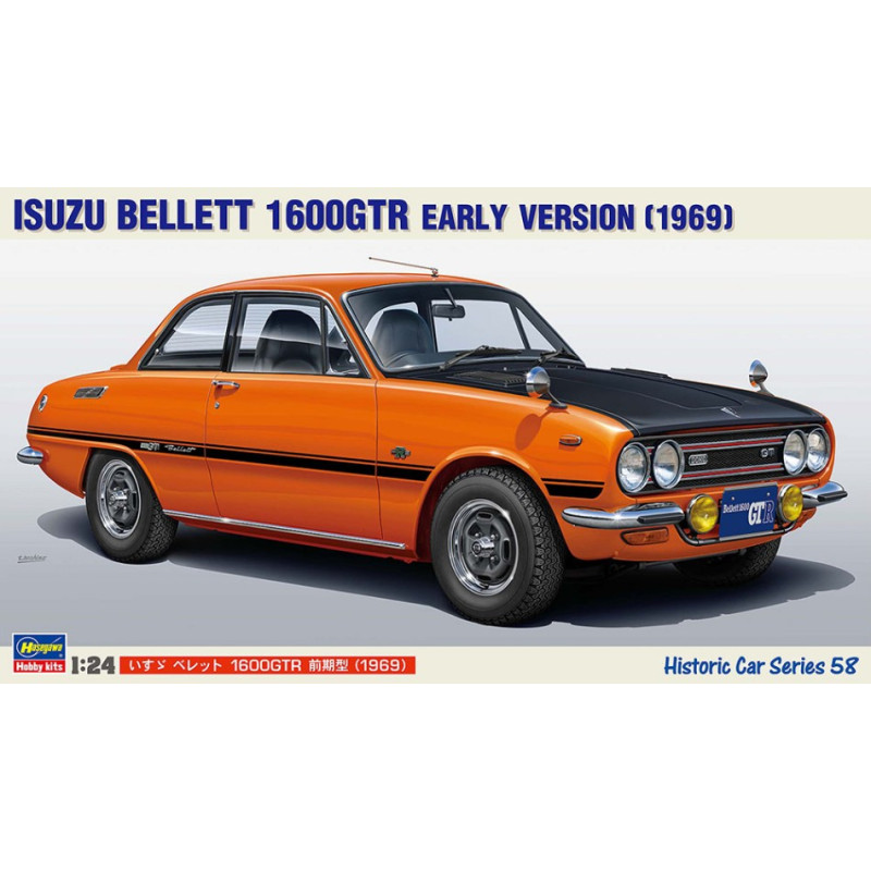 1:24Hasegawa Isuzu Bellet 1600 GTR 1969 KIT