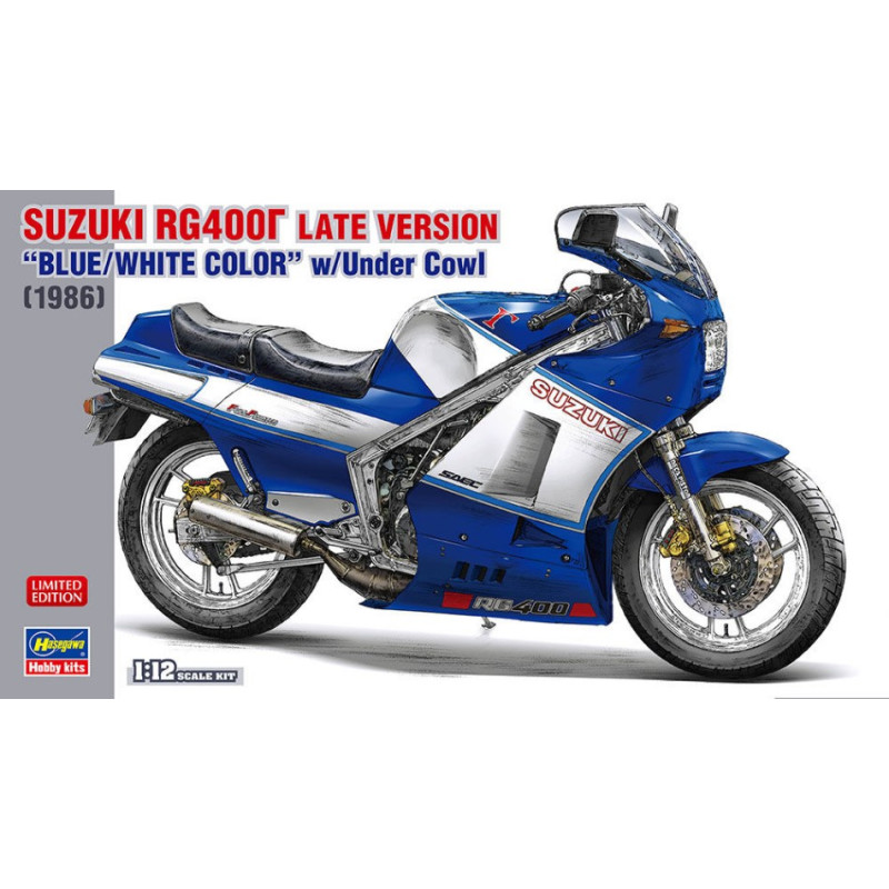 1:12 Hasegawa Suzuki RG400G Late Version Blu/bianco Color W/under COW KIT