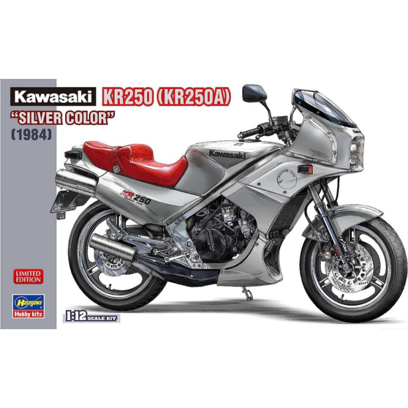 1:12 Hasegawa Kawasaki KR250 Argento Color KIT