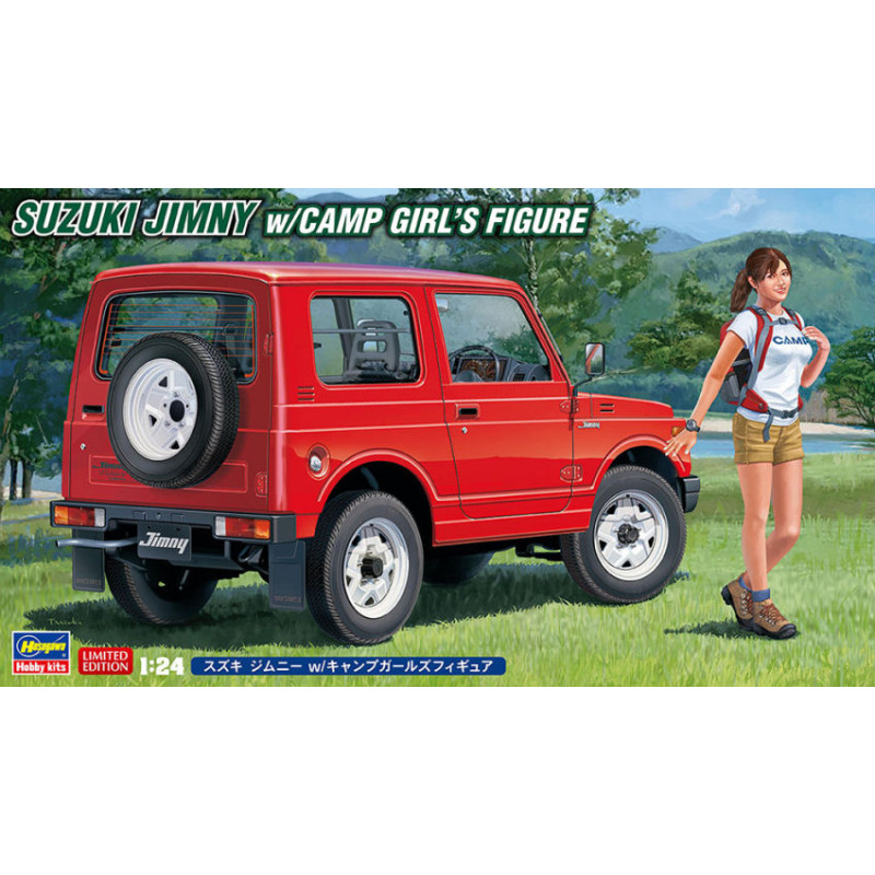 1:24Hasegawa Suzuki Jimny W/camp Girl's Figure KIT