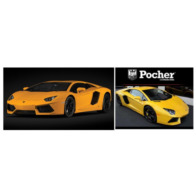 1:8 Pocher Lamborghini Aventador Orion Giallo KIT