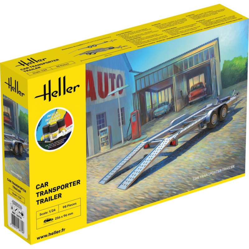 1:24Heller Trailer CAR Transporter KIT