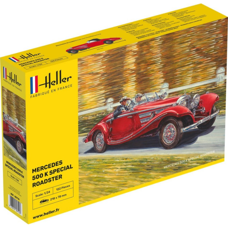 1:24Heller Mercedes 500 K Special Roadster KIT