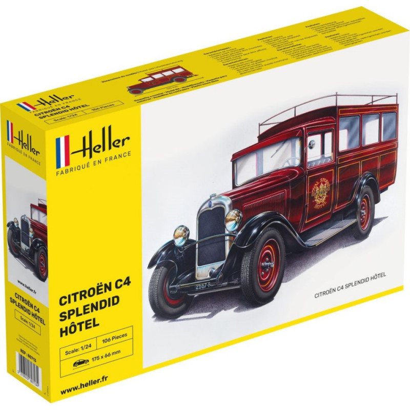 1:24Heller Citroen C4 Splendid Hotel KIT