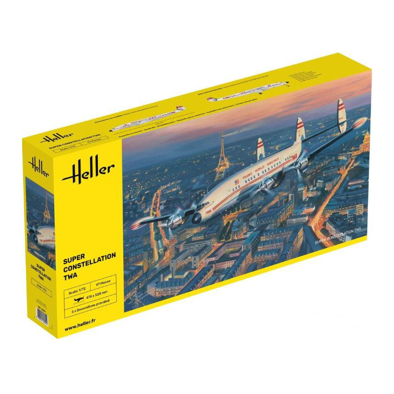 1:72 Heller Super Constellation TWA KIT