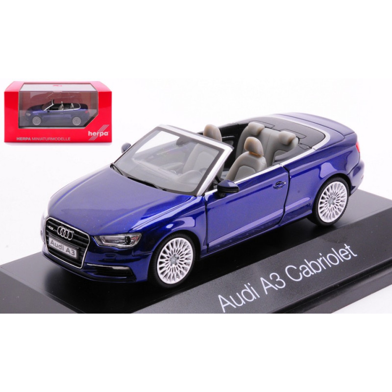 1:43 Herpa Audi A3 Cabrio 2013 Blu