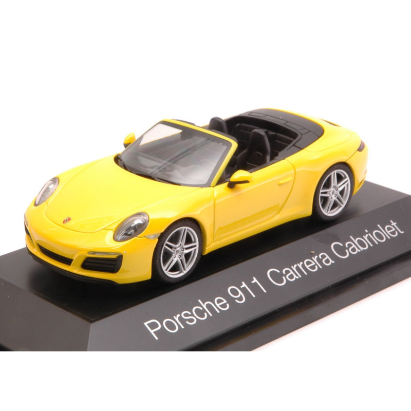 1:43 Herpa Porsche 911 Carrera Cabriolet 2016 Giallo