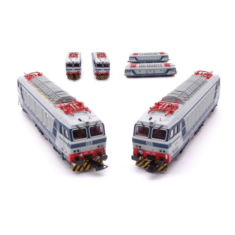 1:87 Rivarossi FS Locomotive E633 206 + E633 209 Blu Grigio Livery Epoca Iv v