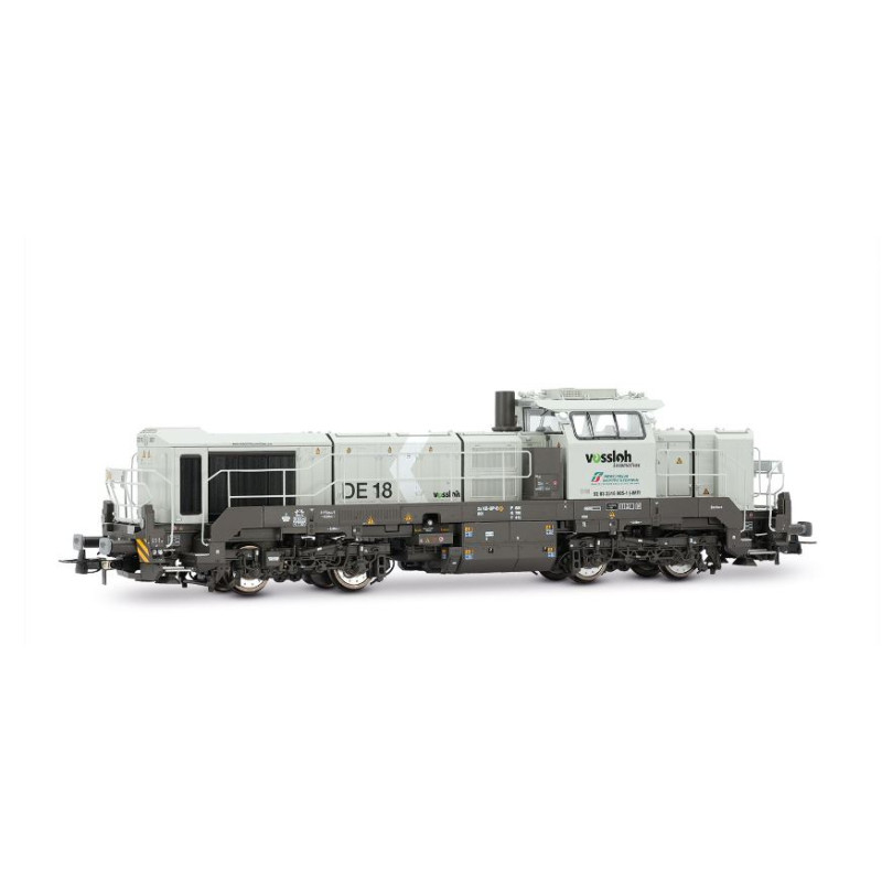 1:87 Rivarossi FS Mercitalia S T Diesel Locomotive Vossloh DE 18 Grigio Livery Ep.vi