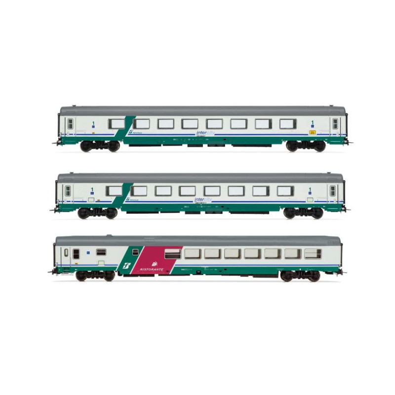 1:87 Rivarossi FS 3 UNIT Torino reggio Calabria Xmpr Intercity Plus Livery Ep.vb