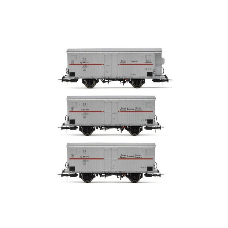 1:87 Rivarossi FS 3 UNIT Pack Refigerated Wagons Ep.iii