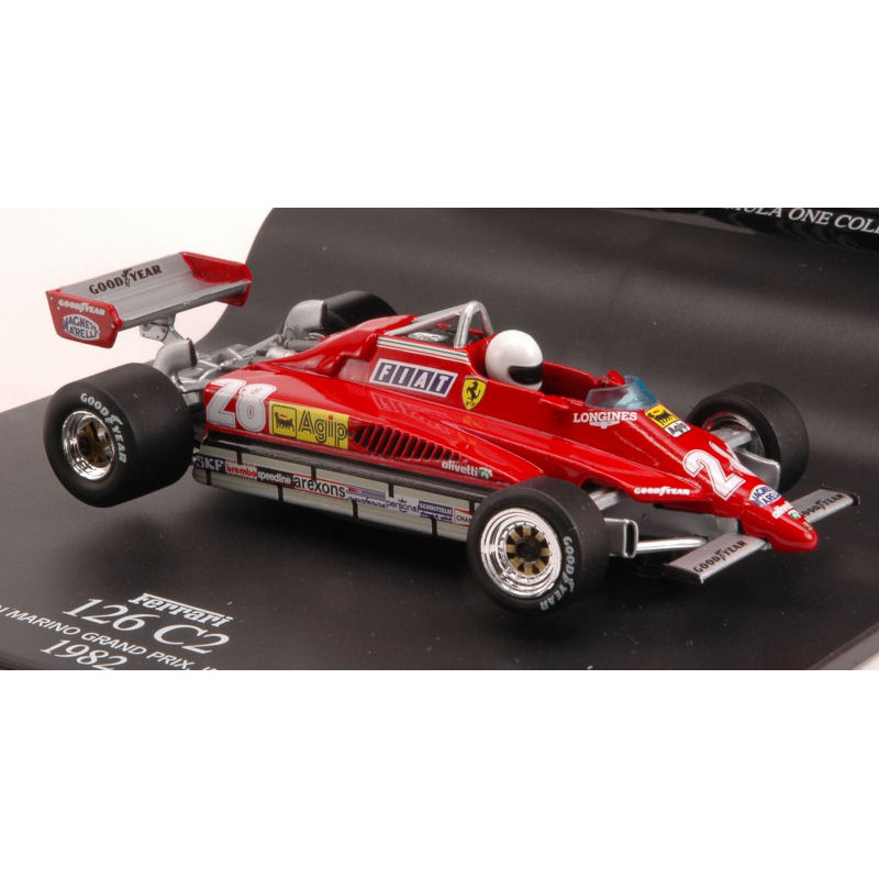 1:43 Hot Wheels Ferrari 126 C 2 D.pironi 1982 N28 Winner S.marino GP (imola)