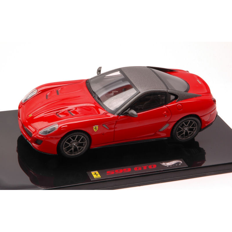 1:43 Hot Wheels Ferrari 599 GTO Rosso