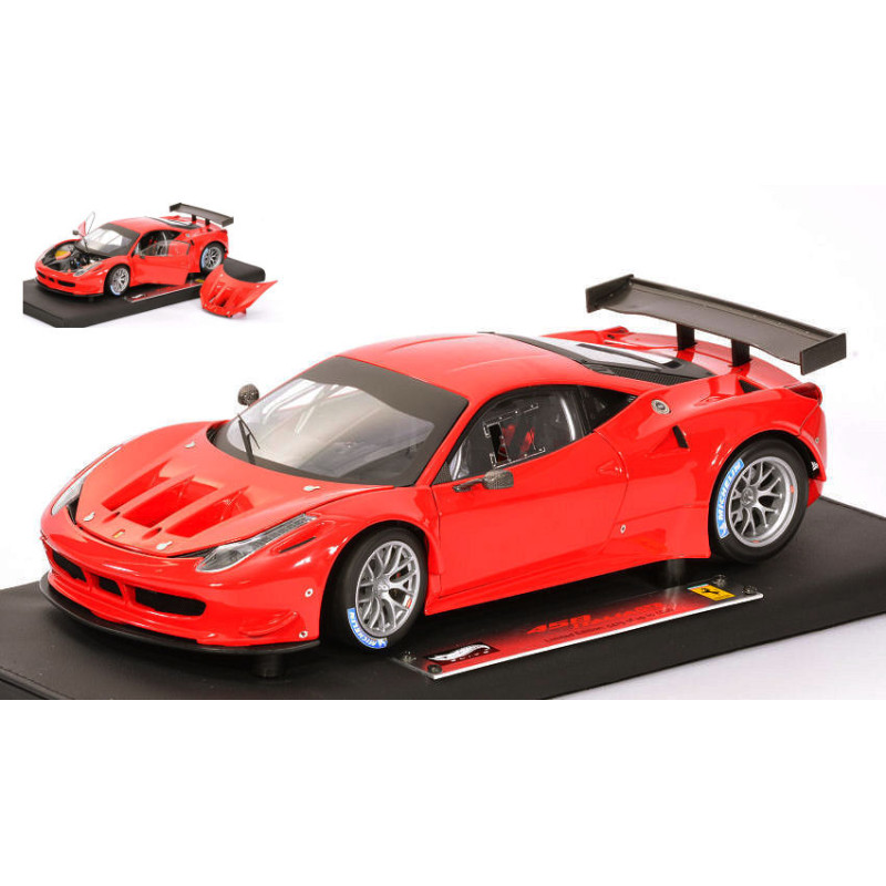 1:18 Hot Wheels Ferrari 458 Italia GT2 Presentation Version Rosso