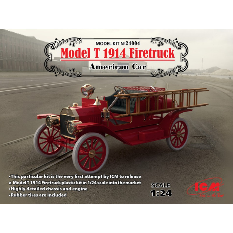 1:24 ICM Model T 1914 Firetruck American CAR KIT