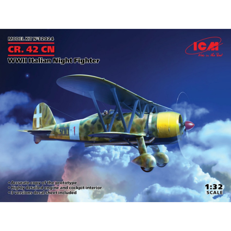 1:32 ICM CR.42CN Wwii Italian Night Fighter KIT