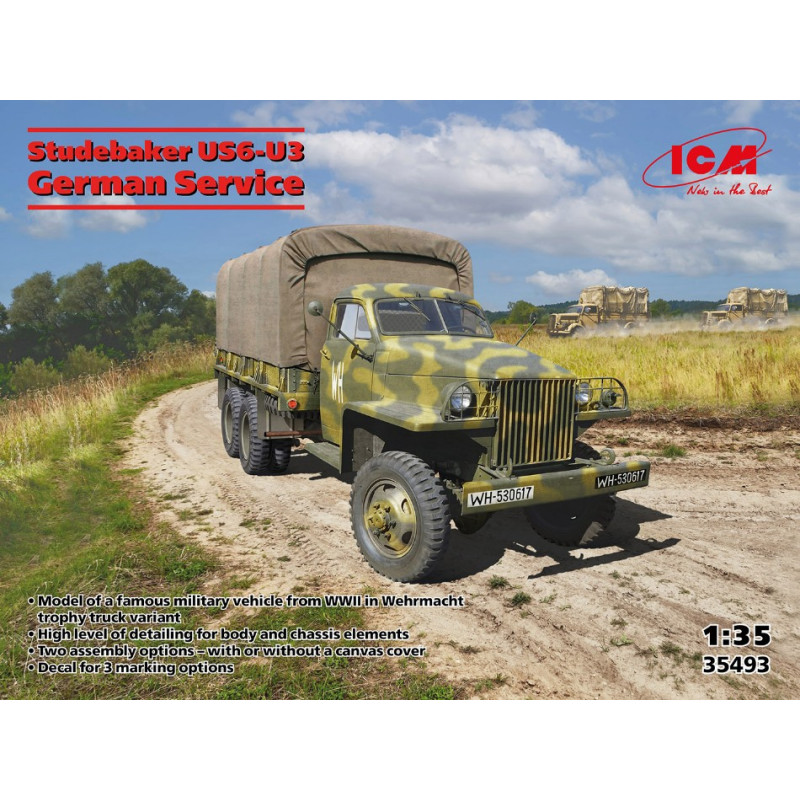 1:35 ICM Studebaker US6 U3 IN German Service KIT