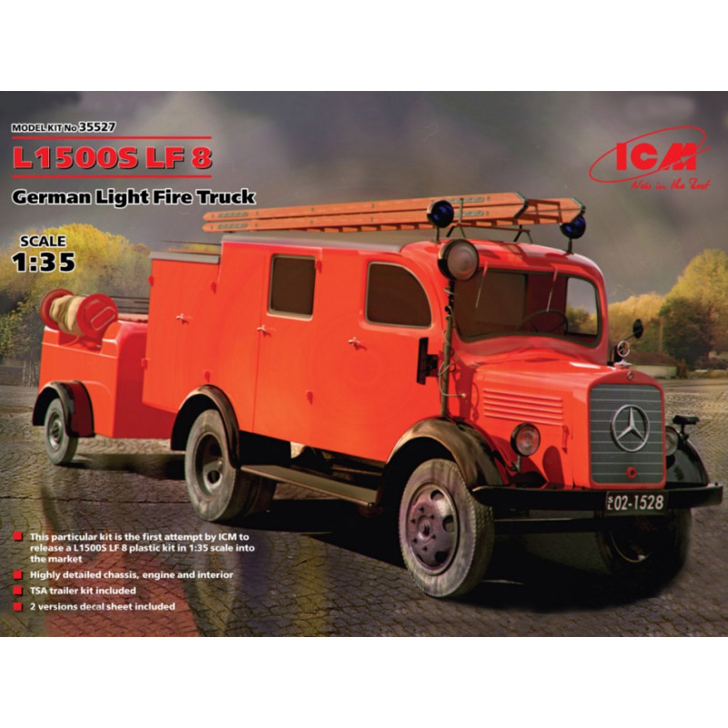 1:35 ICM L1500S LF 8 German Chiaro Fire Truck KIT