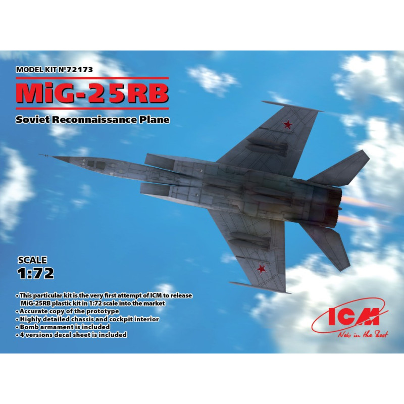 1:72 ICM MIG 25 RB Soviet Reconnaissance Plane KIT