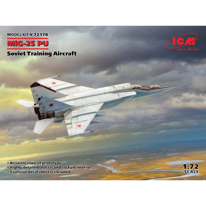 1:72 ICM MIG 25 PU Soviet Training Aircraft KIT