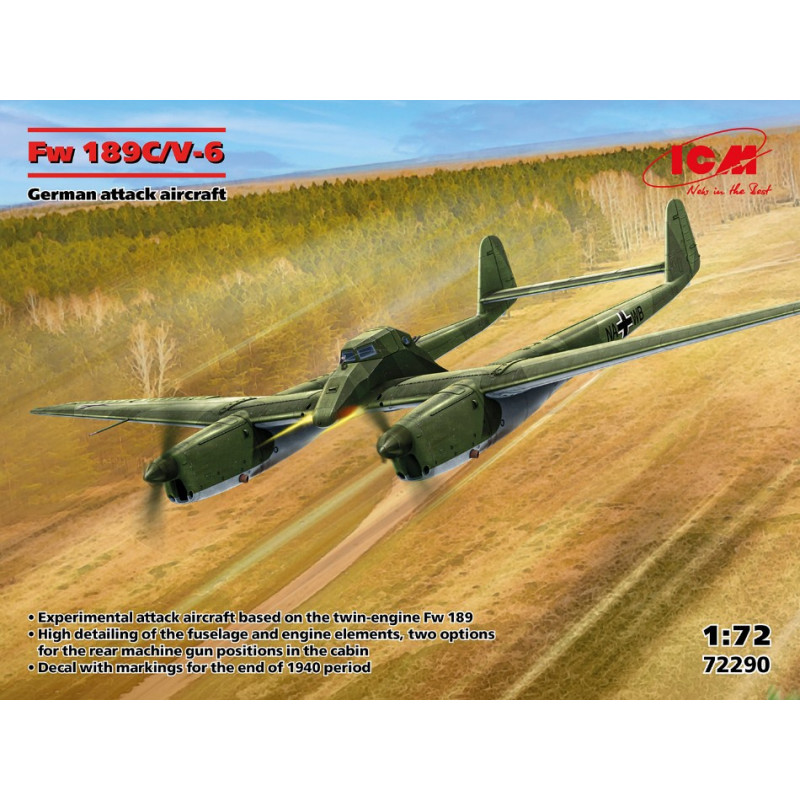 1:72 ICM FW 189C/V 6 German Attack Aircraft KIT