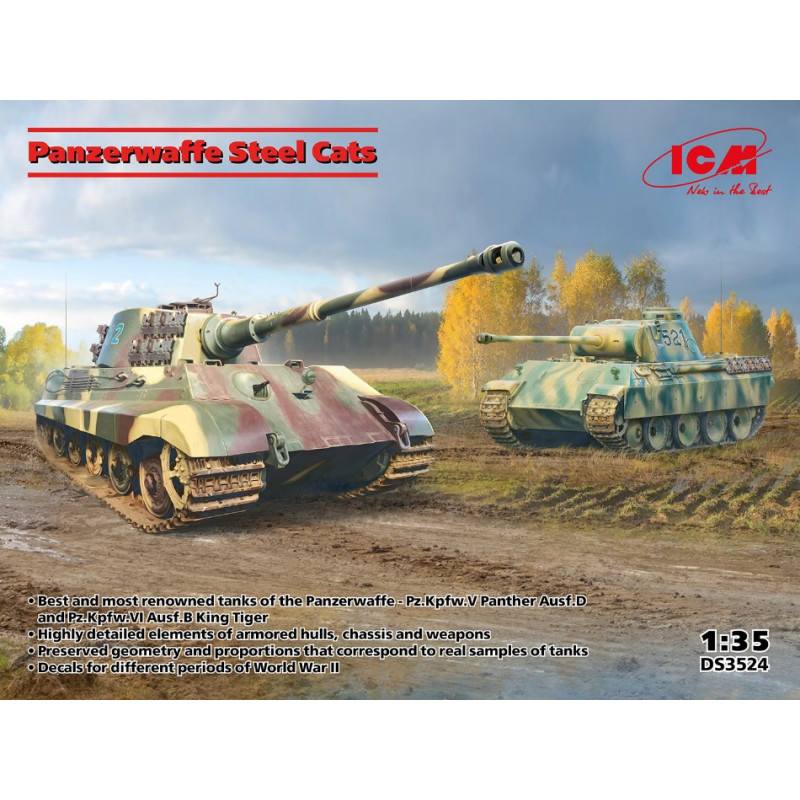 1:35 ICM Panzerwaffe Steel Cats KIT