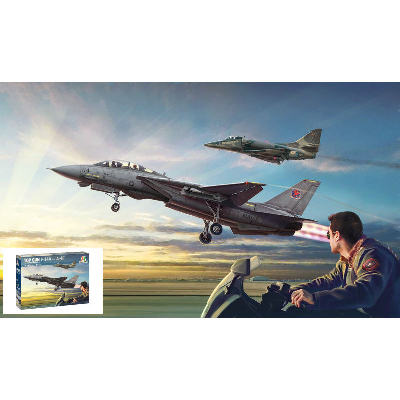 1:72 Italeri US Navy Fighter Weapons School TOP GUN F 14A vs A4M KIT