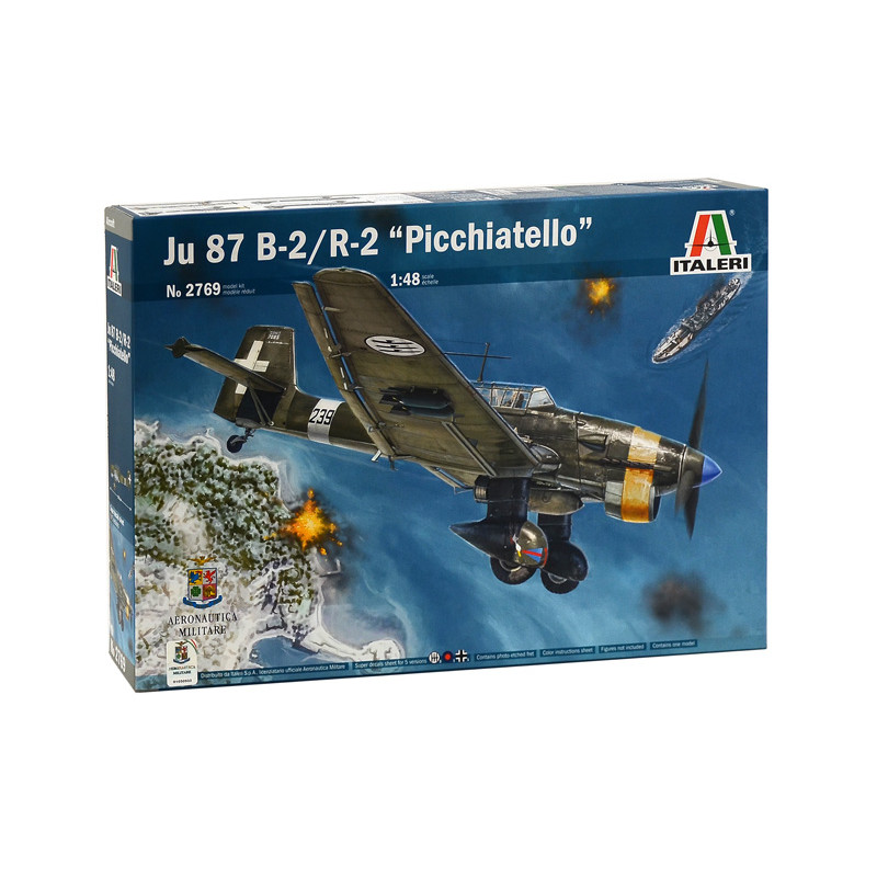 1:48 Italeri JU 87 B 2/R 2 Stuka Picchiatello KIT