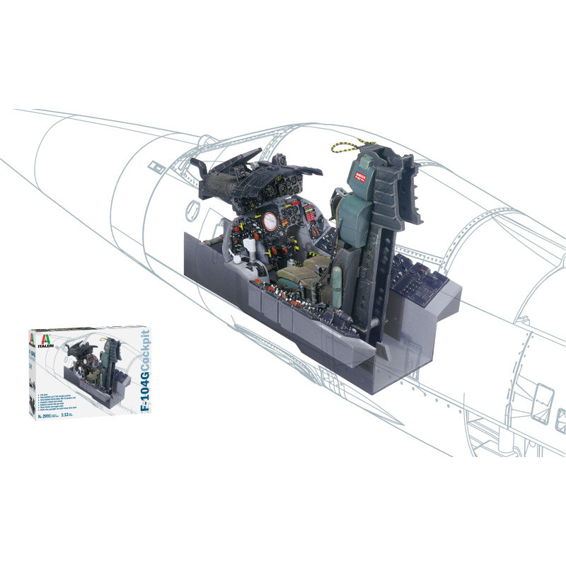 1:12 Italeri F 104 G Cockpit KIT