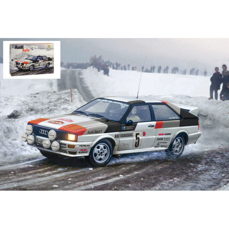 1:24 Italeri Audi Quattro Rally Monte Carlo 1981 KIT