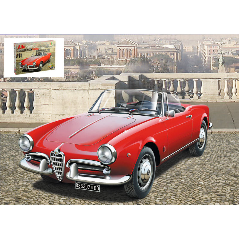 1:24 Italeri Alfa Romeo Giulietta Spider 1600 KIT