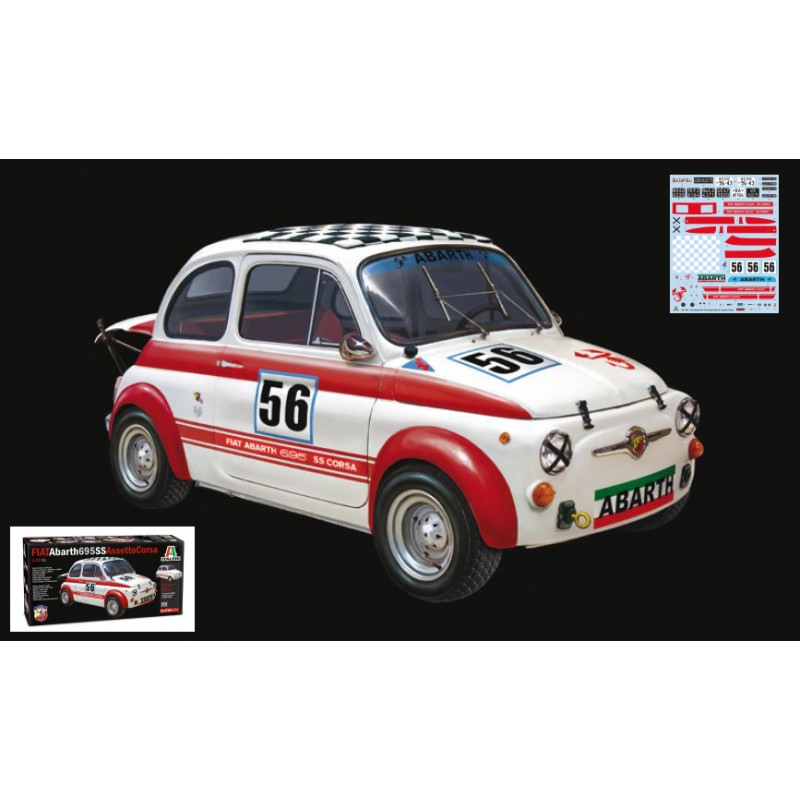 1:12 Italeri Fiat Abarth 695 SS/695SS A KIT