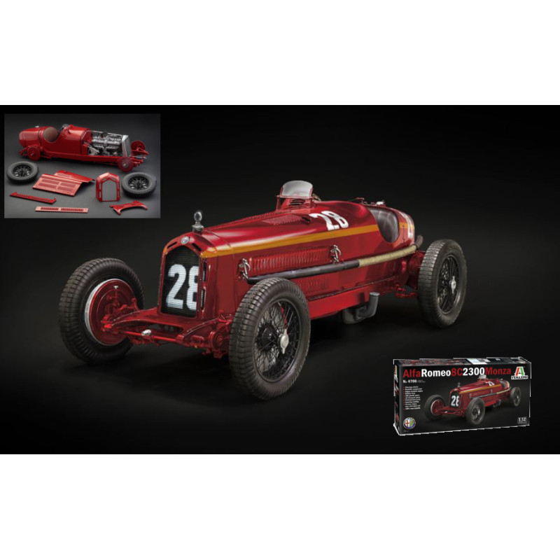 1:12 Italeri Alfa Romeo 8C 2300 Monza N28 Winner Monaco GP 1932 T.nuvolari KIT