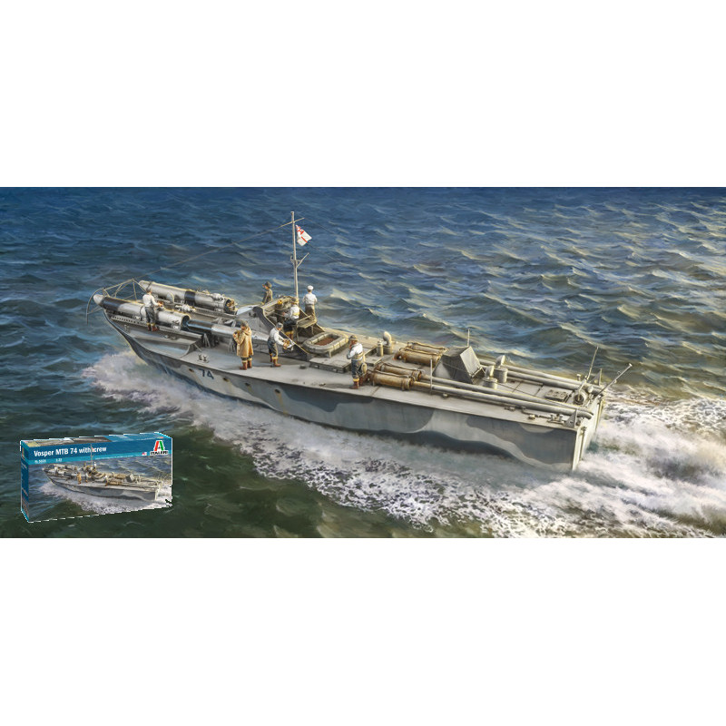 1:35 Italeri Vosper 74 With Crew KIT