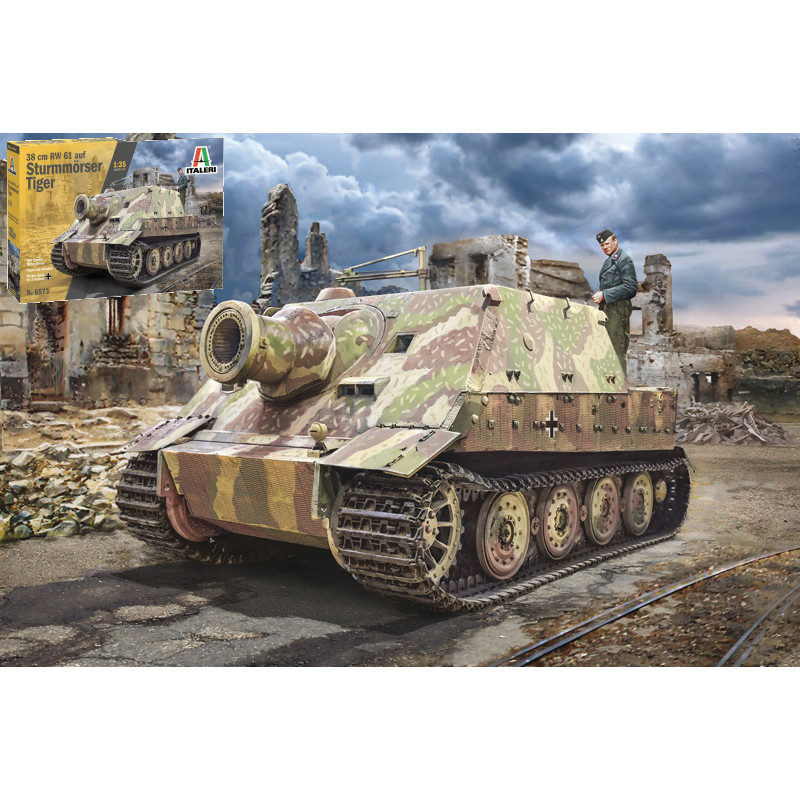 1:35 Italeri 38 cm RW61 AUS Sturmmorser Tiger KIT