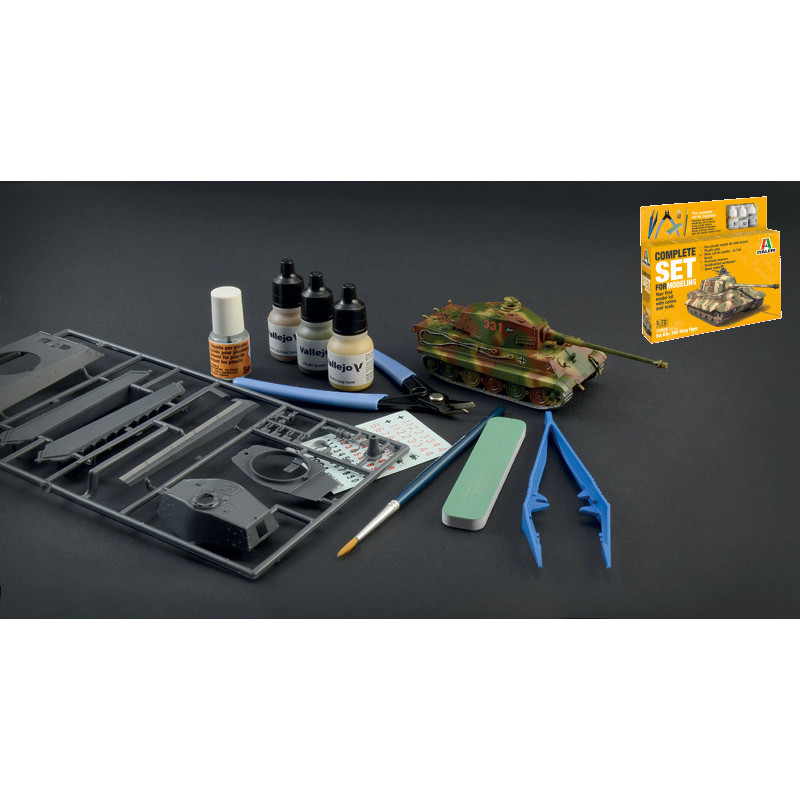 1:72 Italeri King Tiger SET Completo KIT