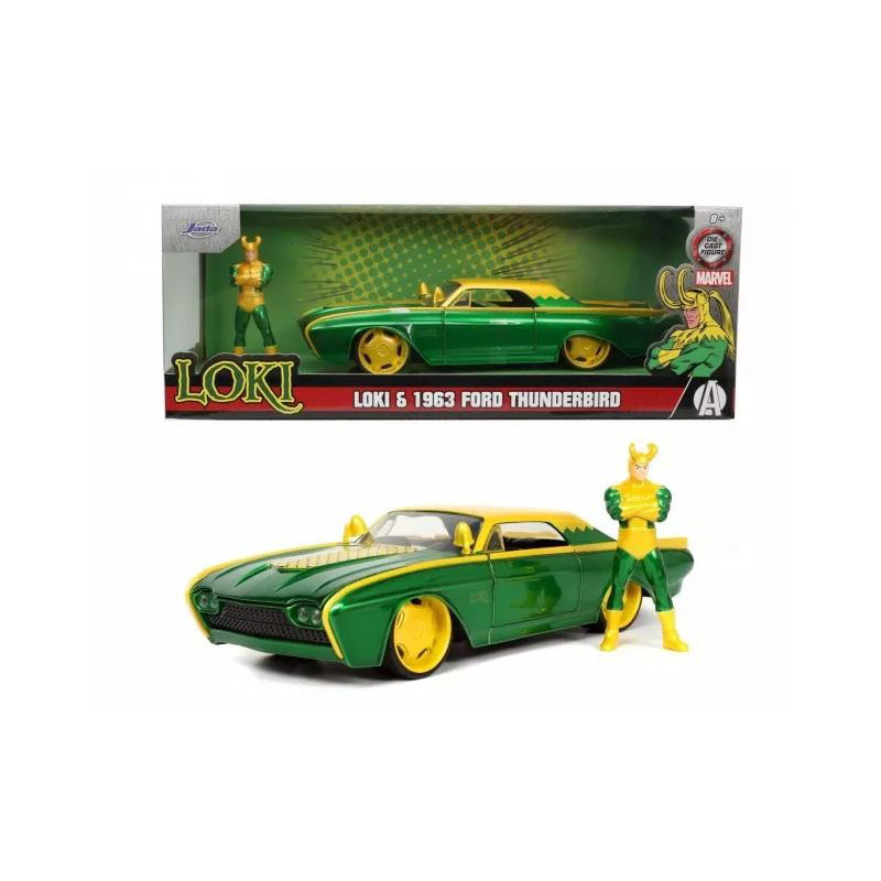 1:24 Jada Toys Ford Thunderbird 1963 Marvel Loki